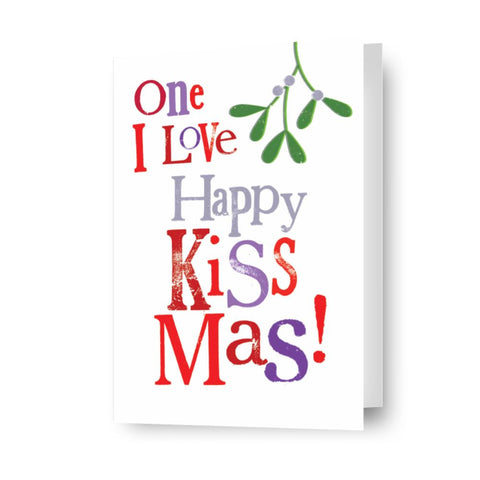 Brightside 'One I Love Happy Kiss-Mas' Kerstkaart