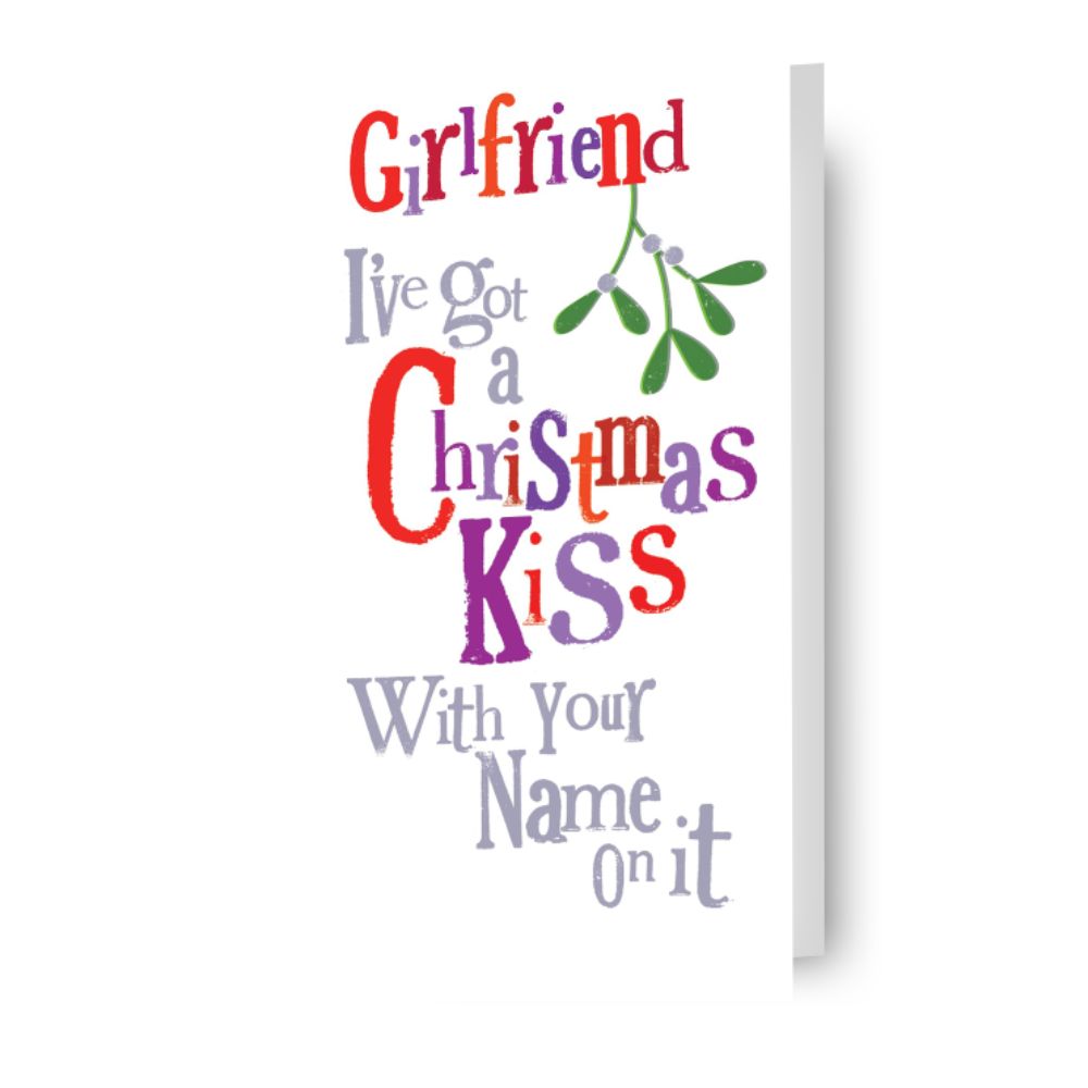 Brightside 'I've Got A Christmas Kiss' Girlfriend Christmas Card