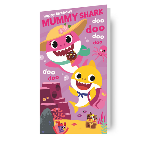 Baby Shark 'Mummy Shark' Birthday Card