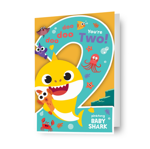 Baby Shark 'You're Two!' Birthday Card