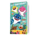Baby Shark Generic Birthday Card With Stickers