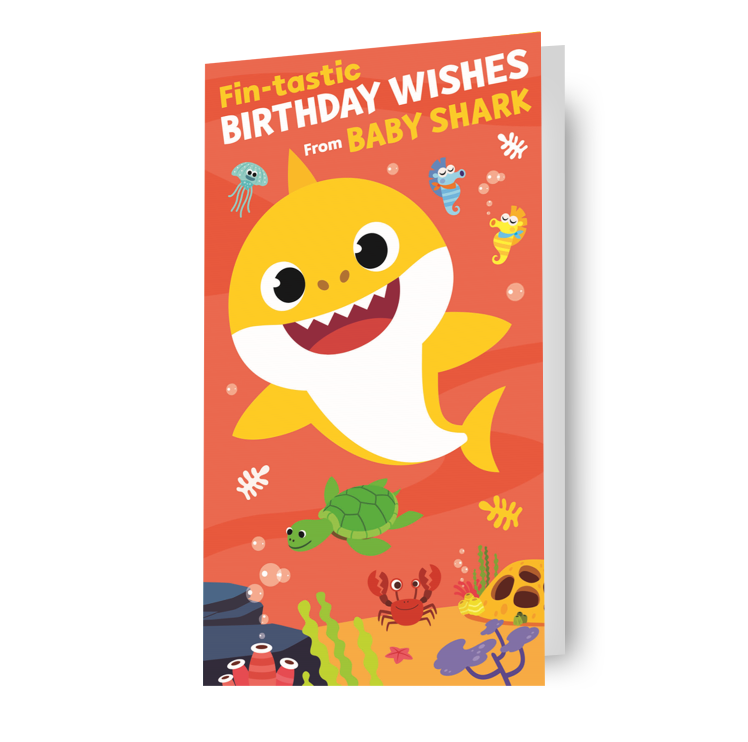 Baby Shark 'Birthday Wishes' verjaardagskaart