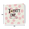 Bexy Boo Age 21 Birthday Card