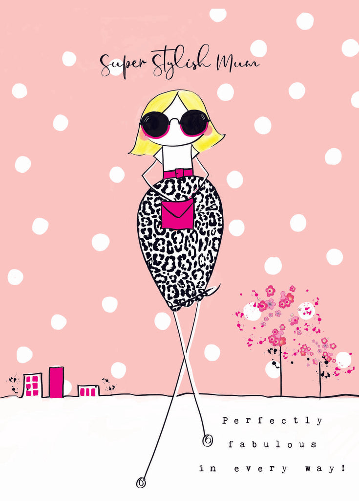 BEXY BOO 'SUPER STYLISH MUM' MOTHER'S DAY CARD