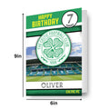Celtic FC Personalise Birthday Card With Sticker Sheet