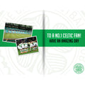 Celtic FC Personalise Birthday Card With Sticker Sheet