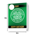 Celtic FC Personalise Birthday Card With Sticker Sheet