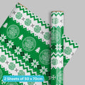 Celtic FC Christmas 2 Sheets & 2 Tags Gift Wrap