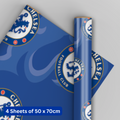 Chelsea FC 4 Sheets & 4 Tags Gift Wrap Bundle
