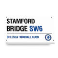 Biglietto d'auguri con cartello stradale Chelsea Stamford Bridge