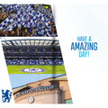 Chelsea FC Personalise Birthday Card With Sticker Sheet