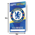 Chelsea FC Personalise Birthday Card With Sticker Sheet