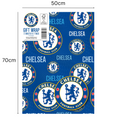 Chelsea FC 4 Sheets & 4 Tags Gift Wrap Bundle