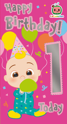 CoComelon Age 1 Birthday Card