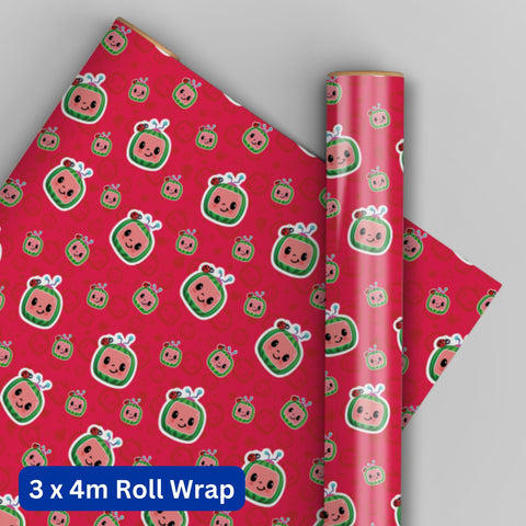 CoComelon 4m Roll Wrapping Paper - 3 Pack Bundle