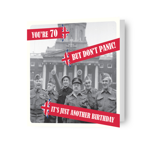 Dad's Army Age 70 Birthday Card