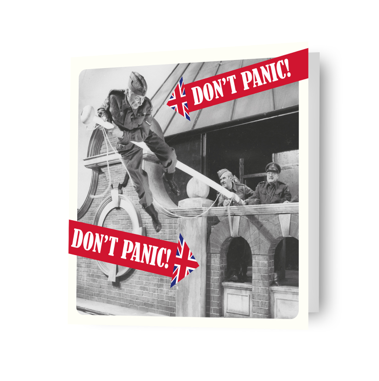 Dad's Army 'Don't Panic' Birthday Card