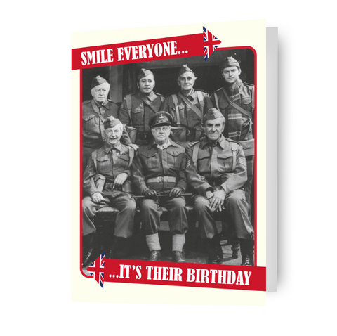 Dad's Army 'Smile' Birthday Card