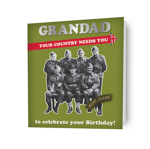 Verjaardagskaart 'Grandad' van Dad's Army