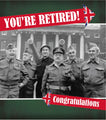Dad's Army Retirement Card