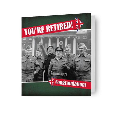Dad's Army Retirement Card