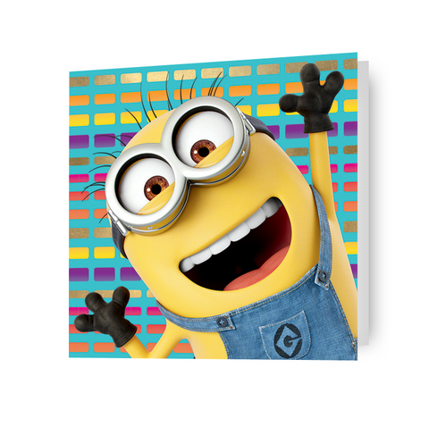 Despicable Me 3 Minions Blank Birthday Card