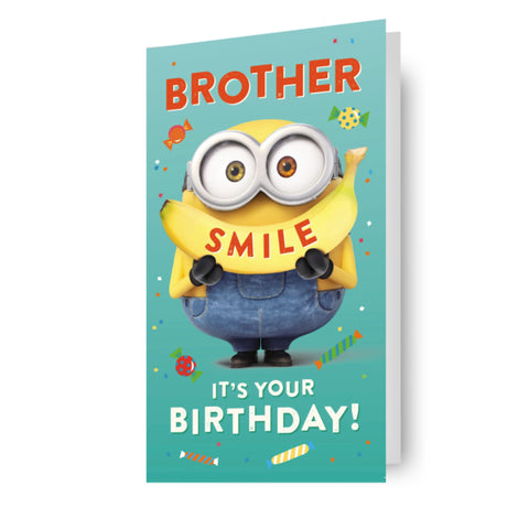 Despicable Me Minions 'Brother' Birthday Card