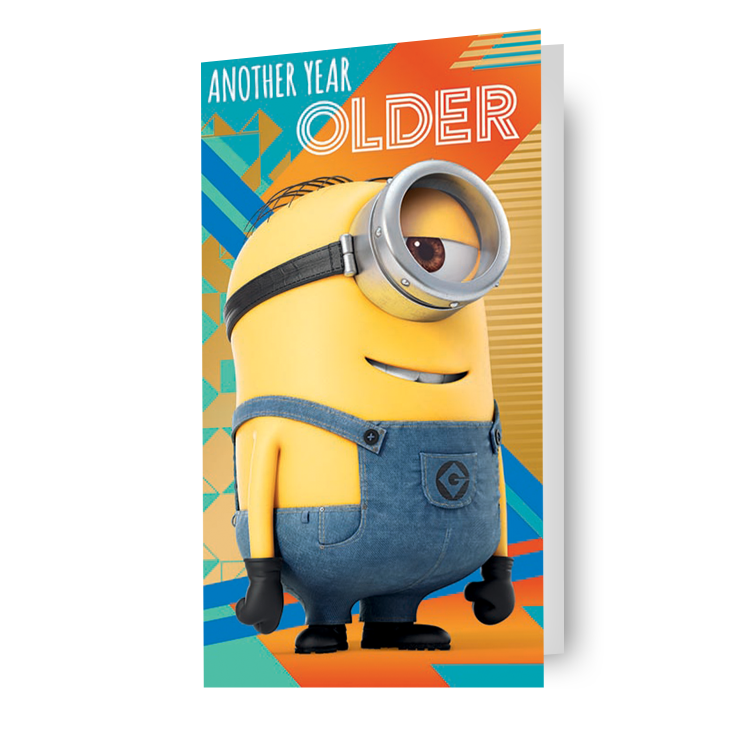 Despicable Me Minion 'Another Year Older' Birthday Card