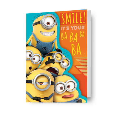 Despicable Me Minions 'Smile!' Birthday Card