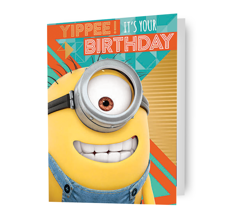 Despicable Me Minions 'Yippee! It's Your Birthday' Card