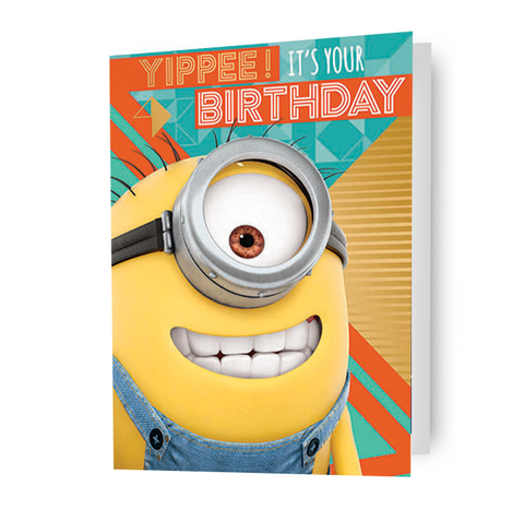 Despicable Me 3 Minions 'Yippee! It's Your Birthday' Card