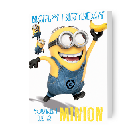Despicable Me Minions '1 In A Minion' Birthday Card