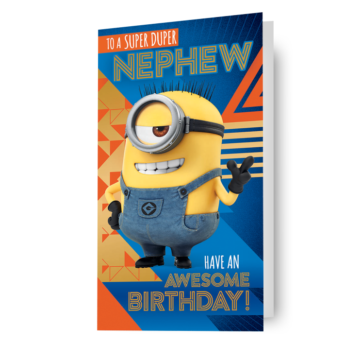 Biglietto d'auguri per nipote di Cattivissimo me 3 Minion