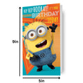 Despicable Me Personalised Birthday Card With Sticker Sheet