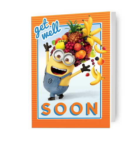 Despicable Me Minions 'Get Well Soon' Card