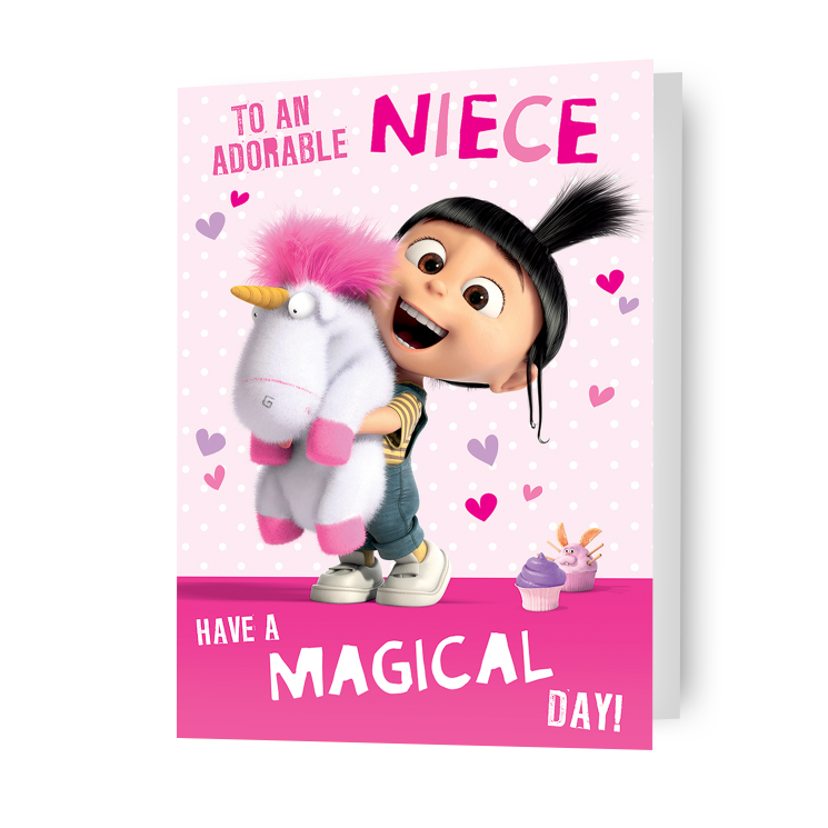 Despicable Me Minions 'Adorable Niece' Birthday Card