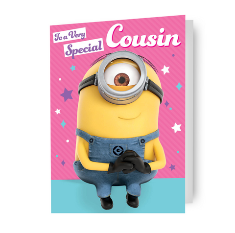 Despicable Me Minions 'Special Cousin' verjaardagskaart