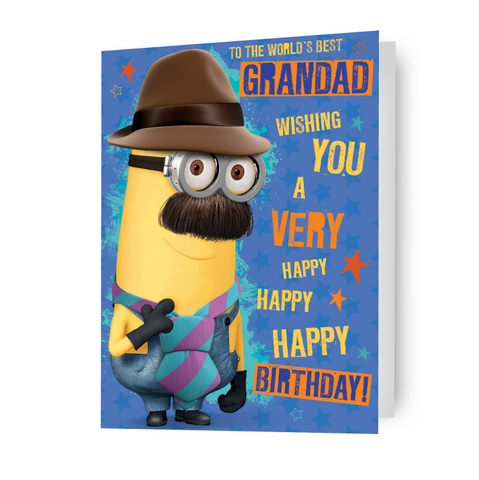 Biglietto d'auguri per nonno Minion Cattivissimo me