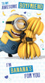 Despicable Me Minions 'Awesome Boyfriend' Birthday Card