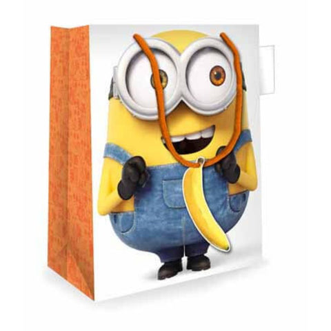 Despicable Me Minions Gift Bag with 'Moving Eyes' Feature