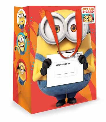 Despicable Me Minions Gift Bag with Card