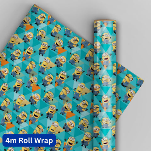 Despicable Me Minions 4m Roll Wrapping Paper