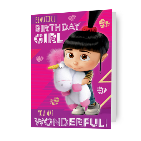 Despicable Me Minions 'Birthday Girl'-kaart