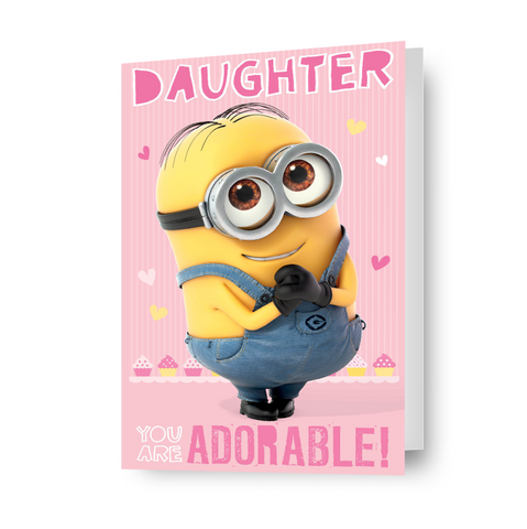 Despicable Me Minions 'Daughter' Birthday Card