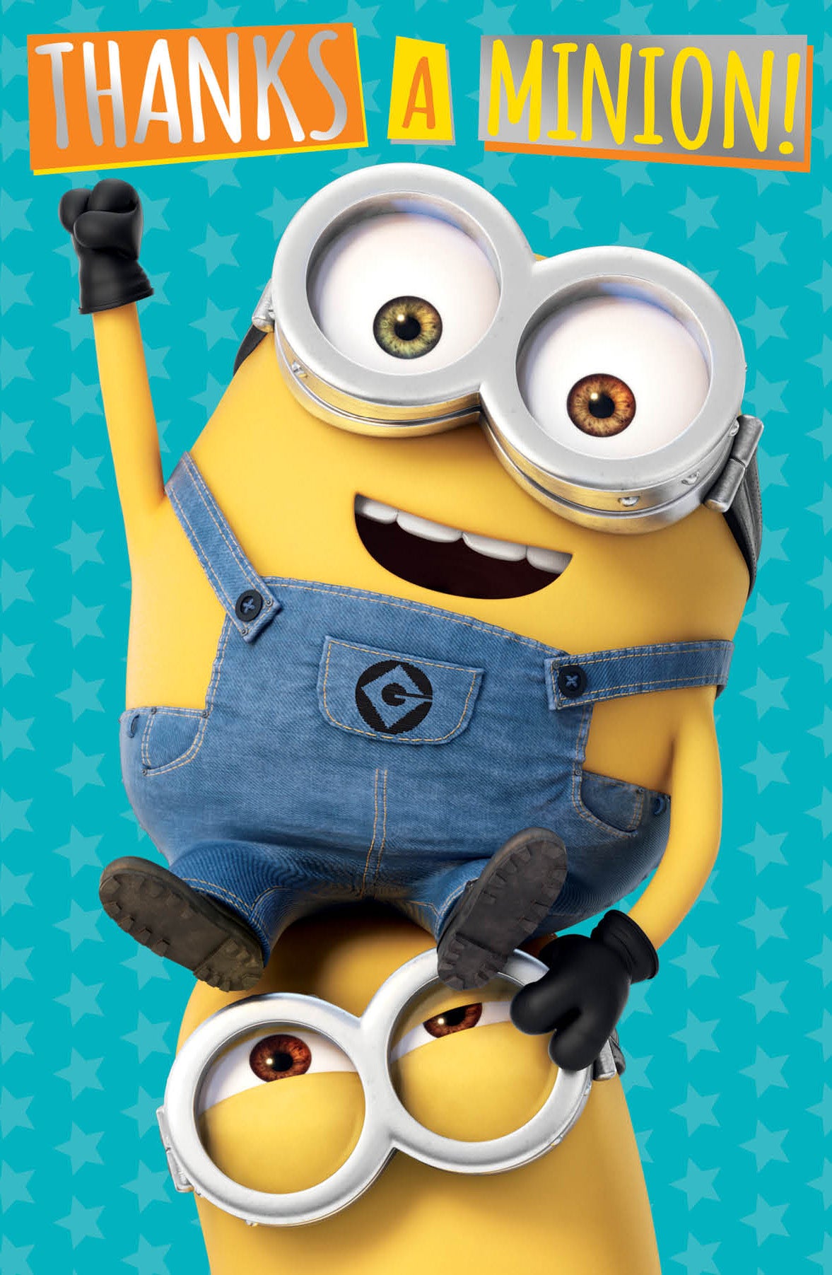 DE092 despicable me minions 'thanks a minions' thank you card – danilo