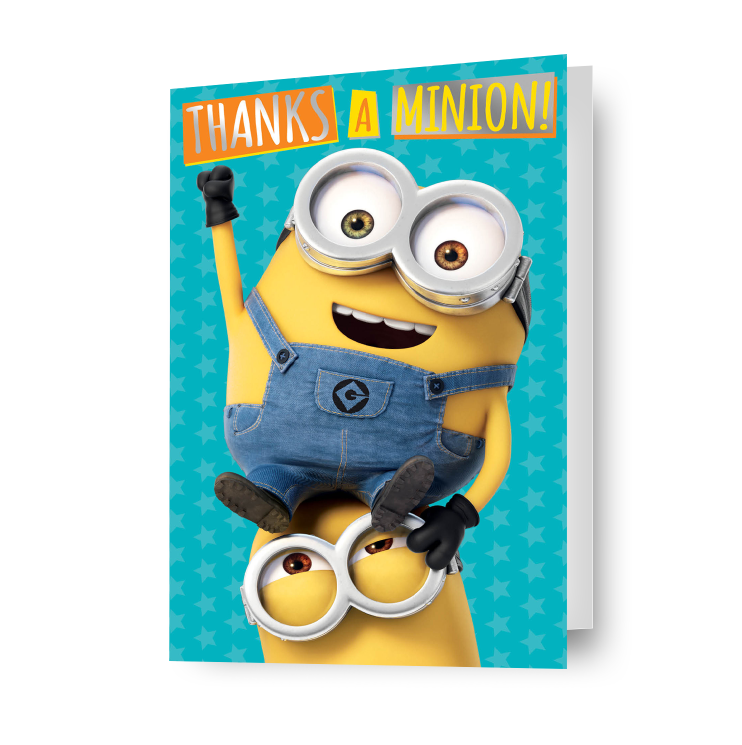 Despicable Me Minions 'Thanks A Minion' Thank You Card – Danilo Promotions