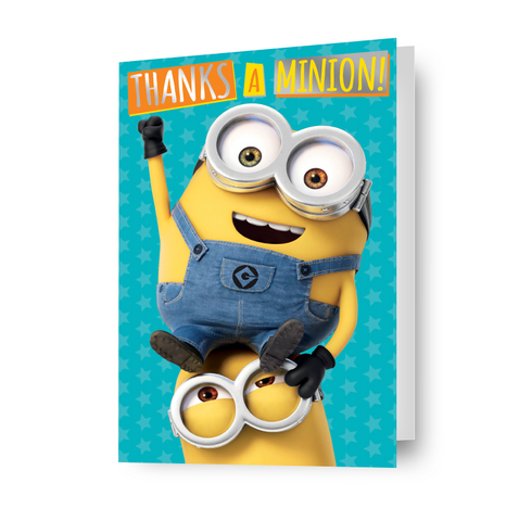 Despicable Me Minions 'Thanks A Minion' Thank You Card