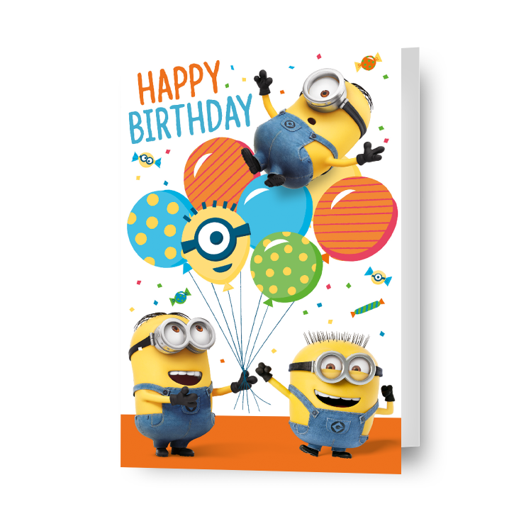 Despicable Me Minions 'Happy Birthday'-kaart