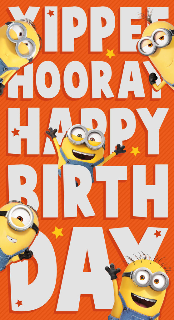 Despicable Me Minions 'Yippee' Birthday Card