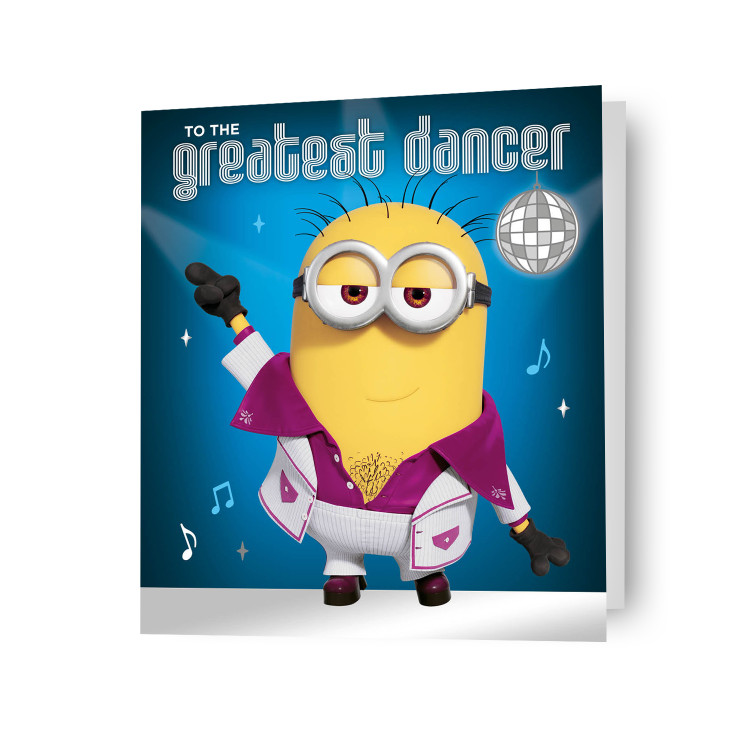 Despicable Me Minions 'Grootste Danser' Gelukkige Verjaardagskaart